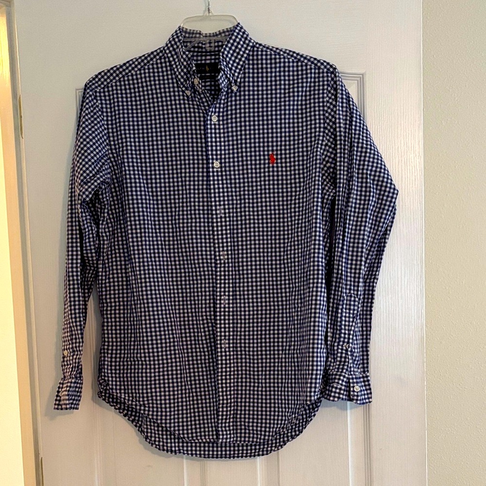 Ralph Lauren M Men's Blue Checkered Shirt